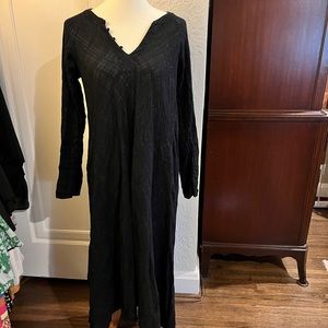 Black with Silver threading Xirena maxi dress small